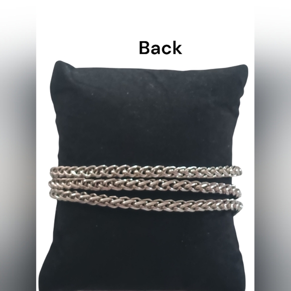 Silver and Gold Two Tone Y2K Rope Bracelet - Picture 2 of 8